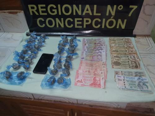 Concepción: Detectan venta de drogas en una vivienda